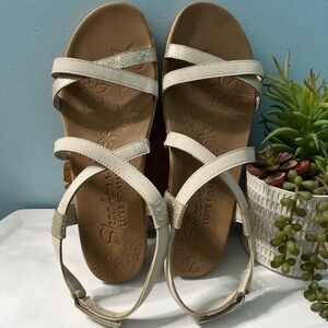 Skechers Cream Wedges